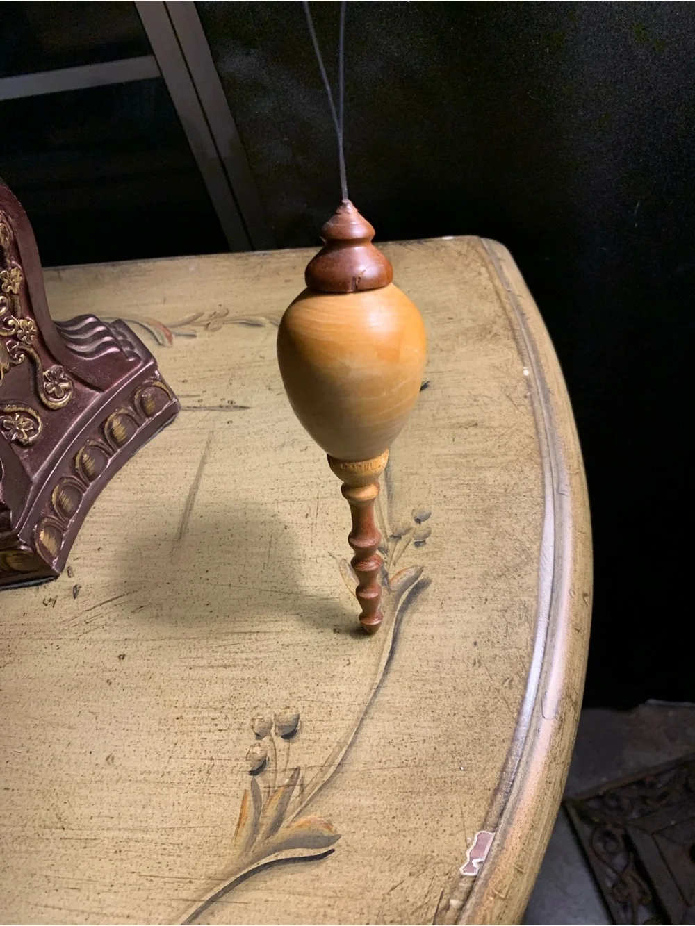 Hand-Turned Wooden Ornament